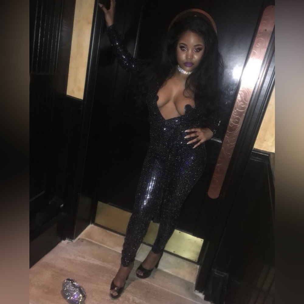 Black Shimmery bodysuit